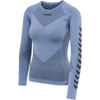 HUMMEL FIRST SEAMLESS JERSEY L/S WOMAN BEL AIR BLUE XS-S
