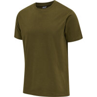 Hummel hmlRED BASIC T-SHIRT S/S - DARK OLIVE - S