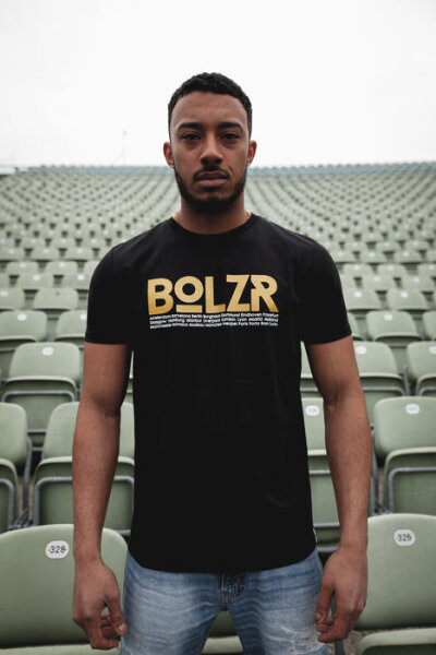 Bolzr T-Shirt Schwarz Gold
