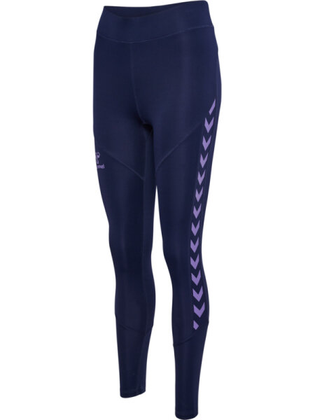 Hummel hmlSTALTIC HW POLY TIGHTS WOMAN MARINE/PAISLEY PURPLE XL