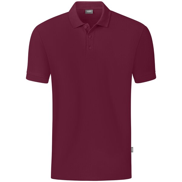 Jako Polo Organic weinrot XXXL