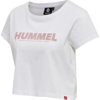 Hummel hmlLEGACY WOMAN CROPPED T-SHIRT WHITE L