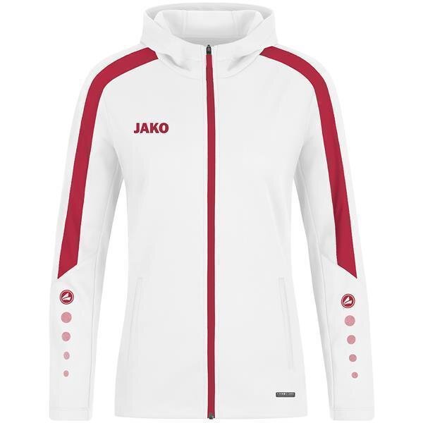 Jako Kapuzenjacke Power weiß/rot 40
