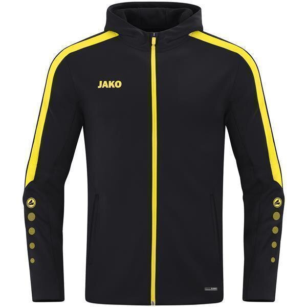 Jako Kapuzenjacke Power schwarz/citro 164