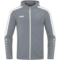Jako Kapuzenjacke Power steingrau M