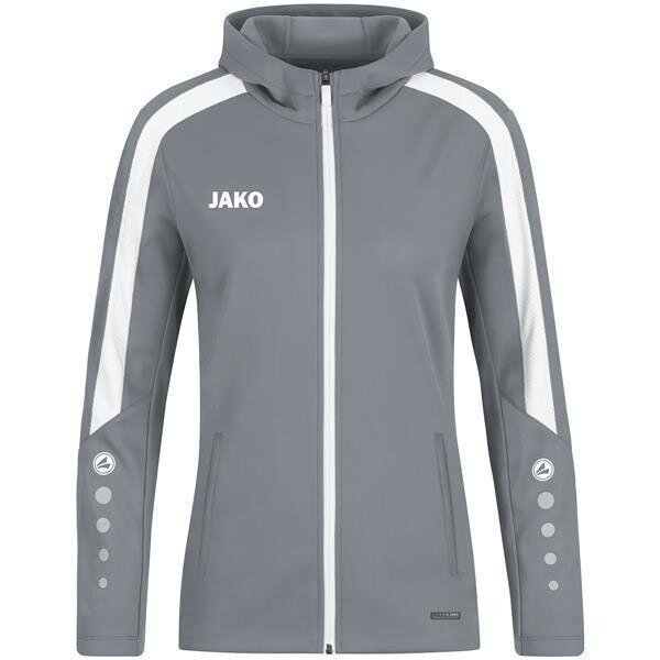 Jako Kapuzenjacke Power steingrau 38
