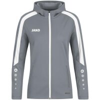 Jako Kapuzenjacke Power steingrau 44