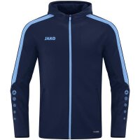 Jako Kapuzenjacke Power marine/skyblue 140