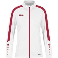 Jako Polyesterjacke Power weiß/rot 34