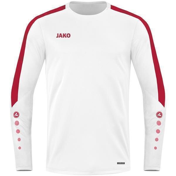 Jako Sweat Power weiß/rot 128