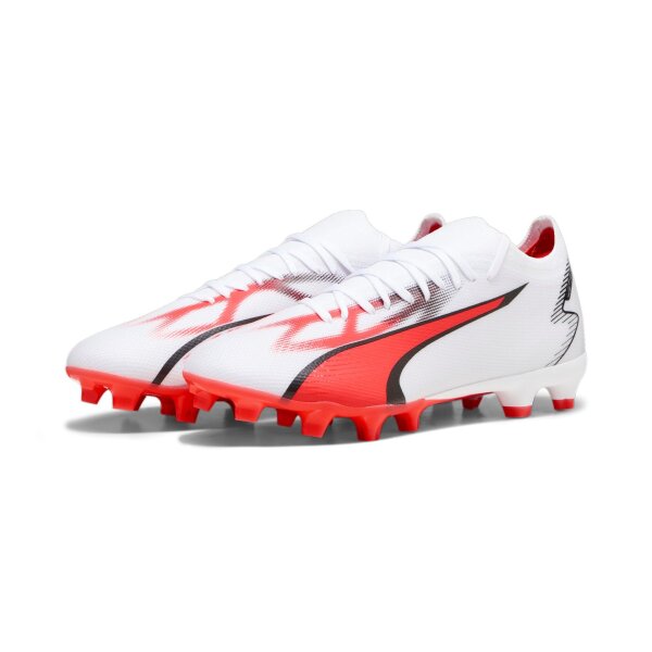 Puma Ultra Match FG/AG Fussballschuhe puma white-puma black-fire orchid 48