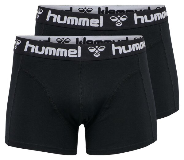 Hummel HMLMARS 2PACK BOXERS - BLACK/BLACK - L