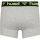 Hummel HMLMARS 2PACK BOXERS - GREY MELANGE/WHITE - L