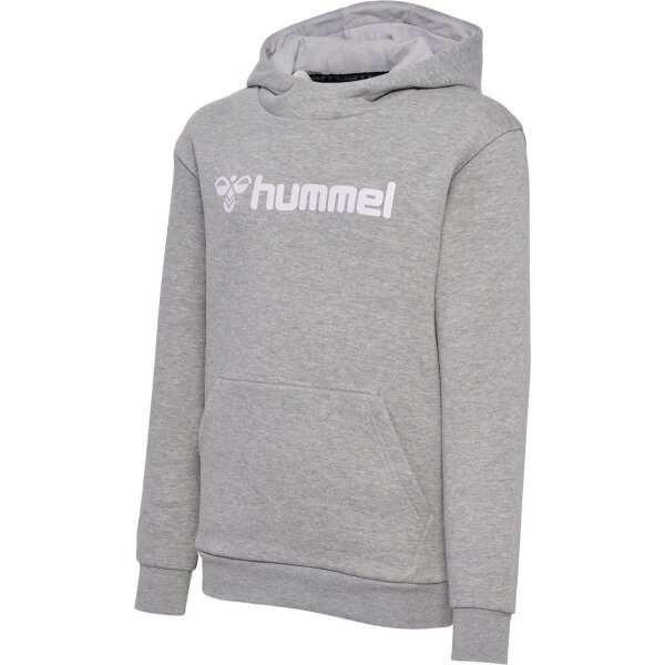 Hummel hmlMOVER COTTON HOODIE KIDS - GREY MELANGE - 128
