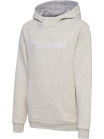 Hummel hmlMOVER COTTON HOODIE KIDS - EGRET MELANGE - 128