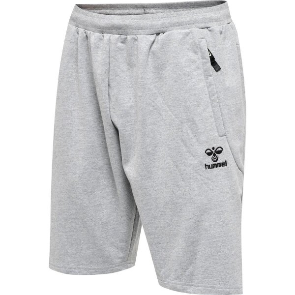 Hummel hmlMOVE GRID COTTON SHORTS - GREY MELANGE - XL