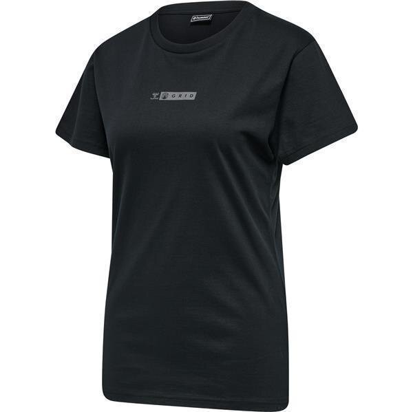 Hummel hmlOFFGRID TEE S/S WO - JET BLACK/FORGED IRON - M