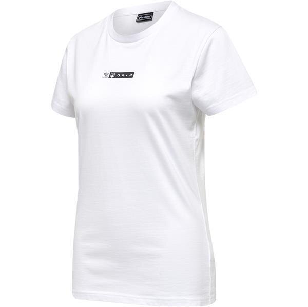 Hummel hmlOFFGRID TEE S/S WO - WHITE/FORGED IRON - L