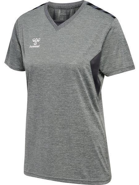 Hummel hmlAUTHENTIC PL JERSEY S/S WOMAN - GREY MELANGE - M