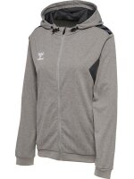 Hummel hmlAUTHENTIC PL ZIP HOODIE WOMAN - GREY MELANGE - M