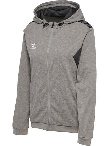 Hummel hmlAUTHENTIC PL ZIP HOODIE WOMAN - GREY MELANGE - L