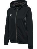 Hummel hmlAUTHENTIC PL ZIP HOODIE WOMAN - BLACK - XL