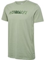 Hummel hmlTE EFFORT COTTON T-SHIRT - SEAGRASS - 2XL