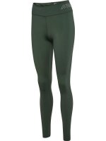 Hummel hmlTE FUNDAMENTAL MID WAIST TIGHTS - CLIMBING IVY - S