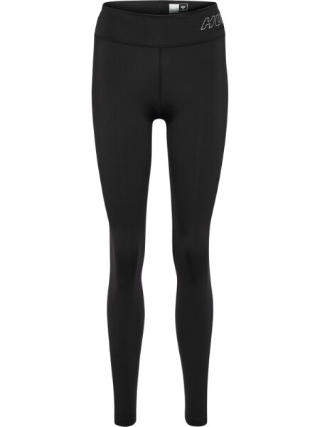 Hummel hmlTE FUNDAMENTAL MID WAIST TIGHTS - BLACK/WHITE - M