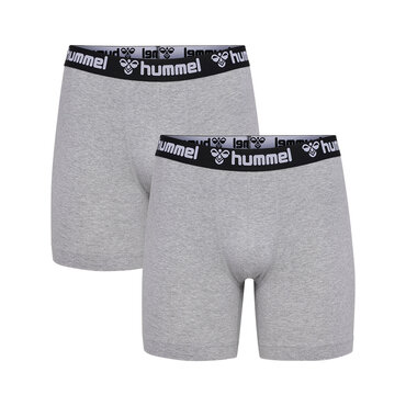 Hummel hmlBOXERS 2-PACK - GREY MELANGE - XL