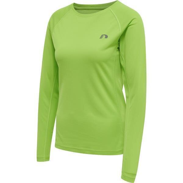 Hummel WOMEN CORE RUNNING T-SHIRT L/S - GREEN FLASH - XS