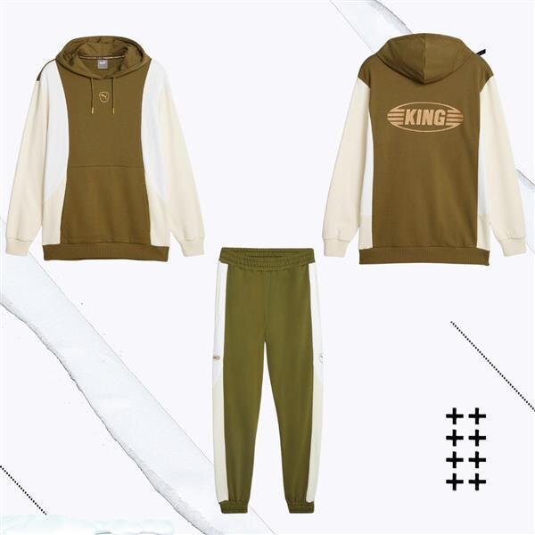 Puma King Kollektion Set Olive drab-aplpine snow S Olive drab-aplpine snow XL