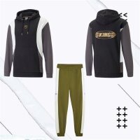 Puma King Kollektion Set schwarz/grau M Olive drab-aplpine snow XXL