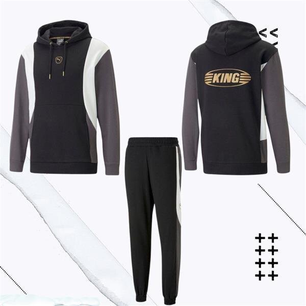 Puma King Kollektion Set schwarz/grau XXL schwarz/grau XL
