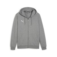 Puma teamGoal Casuals Hooded Jacket medium grey heather-puma white XXXL