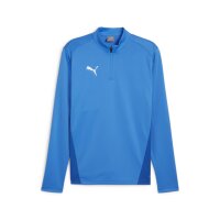 Puma teamGoal Training 1/4 Zip Top electric blue lemonade-puma white-puma team royal L