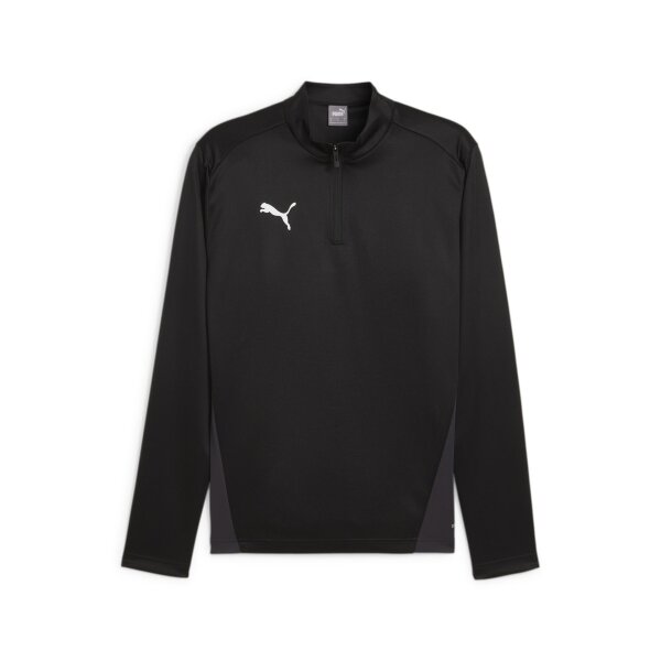 Puma teamGoal Training 1/4 Zip Top puma black-puma white-flat dark gray S