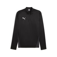 Puma teamGoal Training 1/4 Zip Top puma black-puma white-flat dark gray L