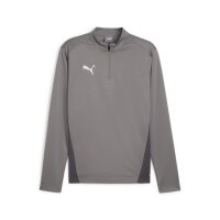 Puma teamGoal Training 1/4 Zip Top cast iron-puma white-shadow gray XL
