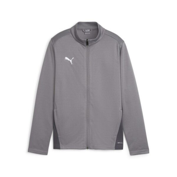 Puma teamGoal Training Jacket Kinder cast iron-puma white-shadow gray 152