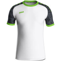 JAKO Trikot Iconic KA, XL, weiß/schwarz/neongrün