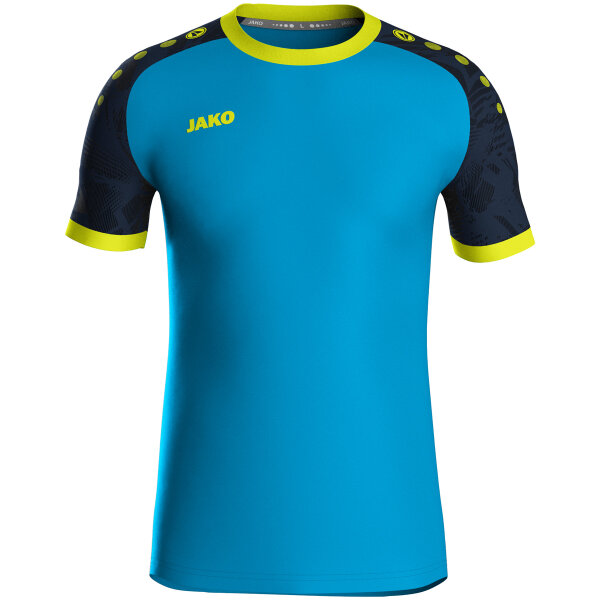 JAKO Trikot Iconic KA, 164, JAKO blau/marine/neongelb