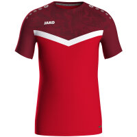 JAKO T-Shirt Iconic, 164, rot/weinrot