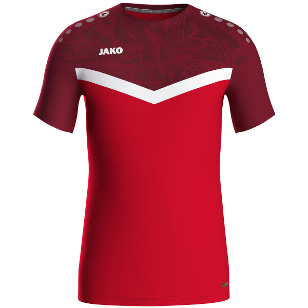 JAKO T-Shirt Iconic, L, rot/weinrot