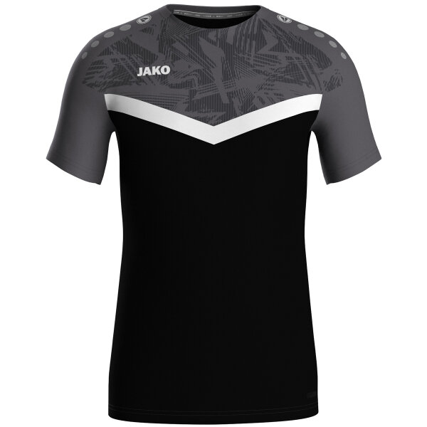 JAKO T-Shirt Iconic, 152, schwarz/anthrazit
