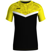 JAKO T-Shirt Iconic, 116, schwarz/soft yellow