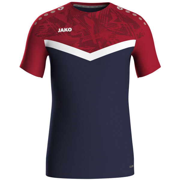 JAKO T-Shirt Iconic, XL, marine/chili rot