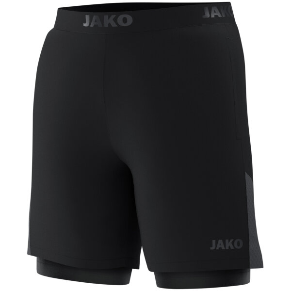 JAKO 2-in-1 Short Power, L, schwarz