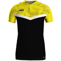 JAKO Polo Iconic, S, schwarz/soft yellow