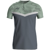 JAKO Polo Iconic, XXL, anthra light/mintgrün/soft grey